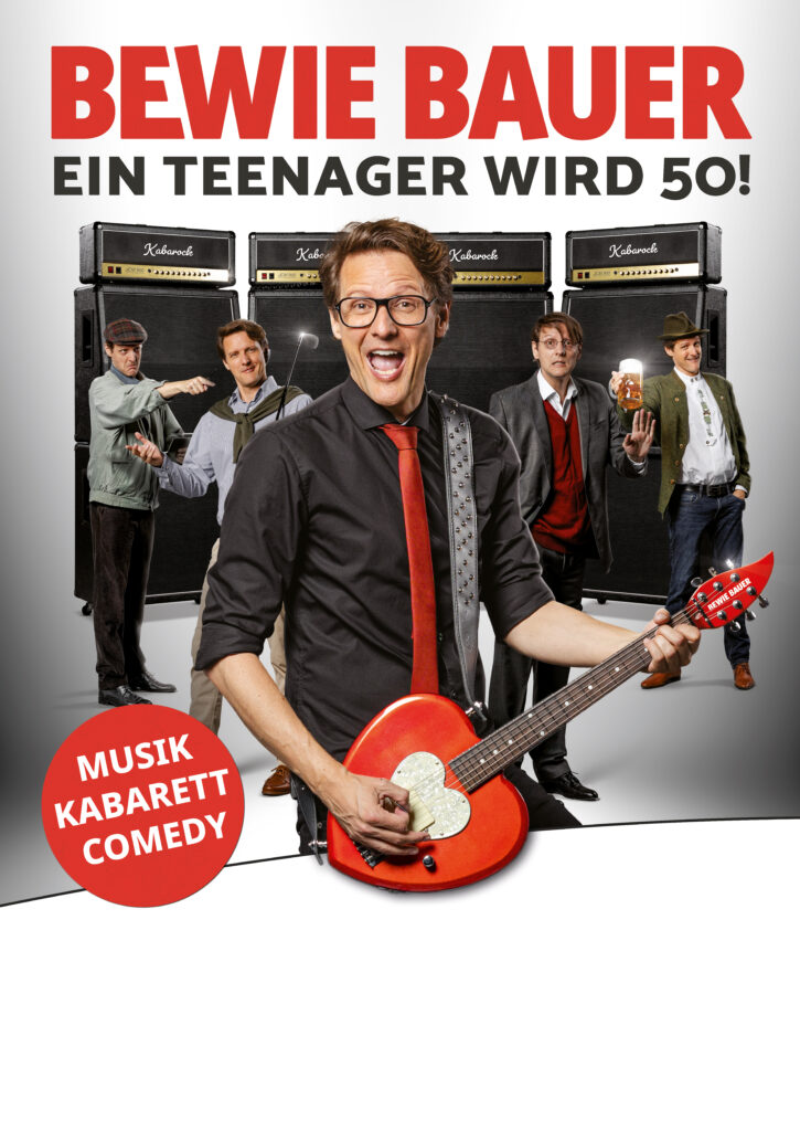 Du betrachtest gerade Jubiläumsprogramm „15 Jahre Kulturschmiede“    39.KULTur-Nacht am Samstag, 07.03.2026 -in Willmatshofen (Fischach), Turnhalle. Martin „Bewie“ Bauer. Programm: „Ein Teenager wird 50!“ Musikkabarett.
